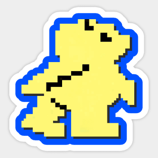 Bear Bovver - Pixel Art (Commodore 64) Sticker